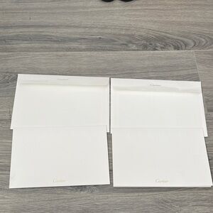 Cartier Elegant White Stationery Set